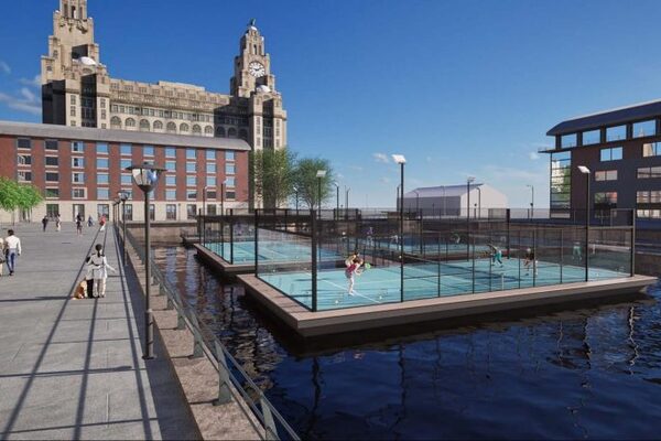 Work Begins on Britain's First Floating Padel Courts in Liverpool